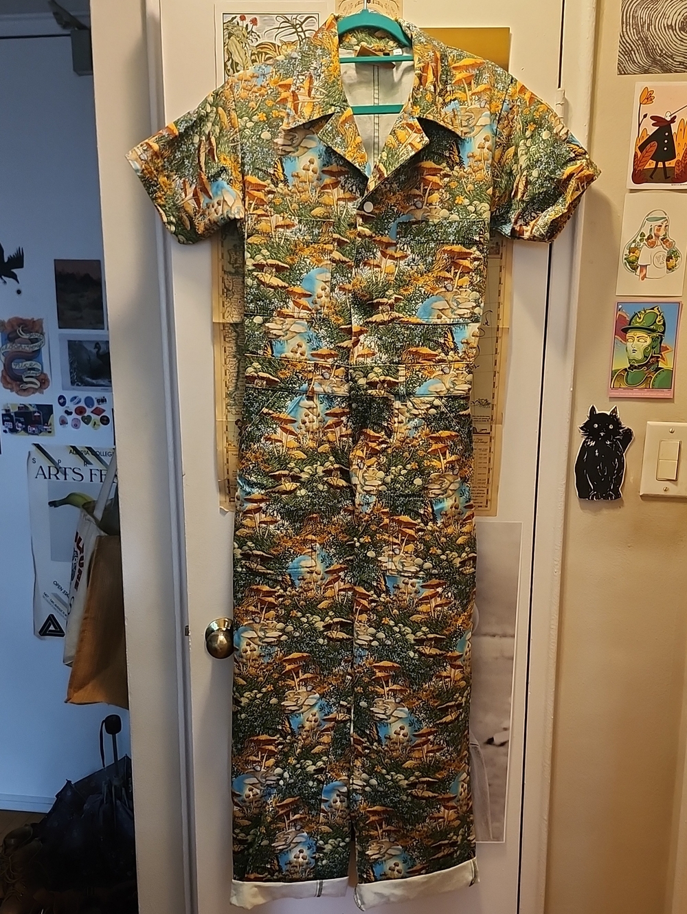 Big Bud Press Mushroom Print Jumpsuit Size Medium